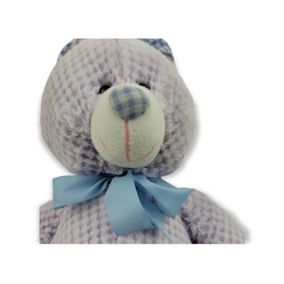 Goffa Light Purple Bunny Rabbit 18in Plush Check Ears and Feet Waffle Pattern - Picture 4 of 13